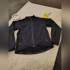 Sleek Black Jacket with Zip